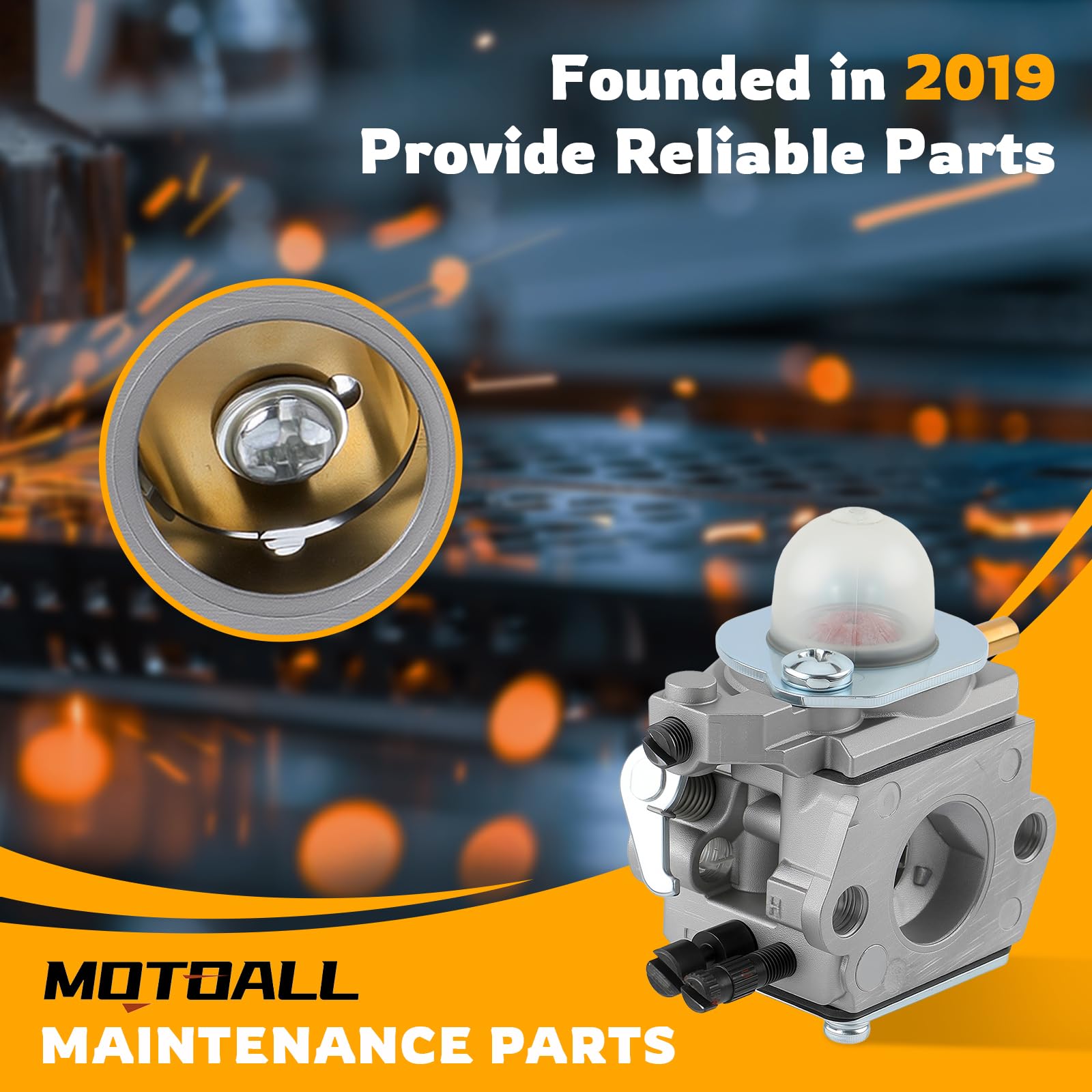 MOTOALL air filter element close-up, designed for reliable filtration.