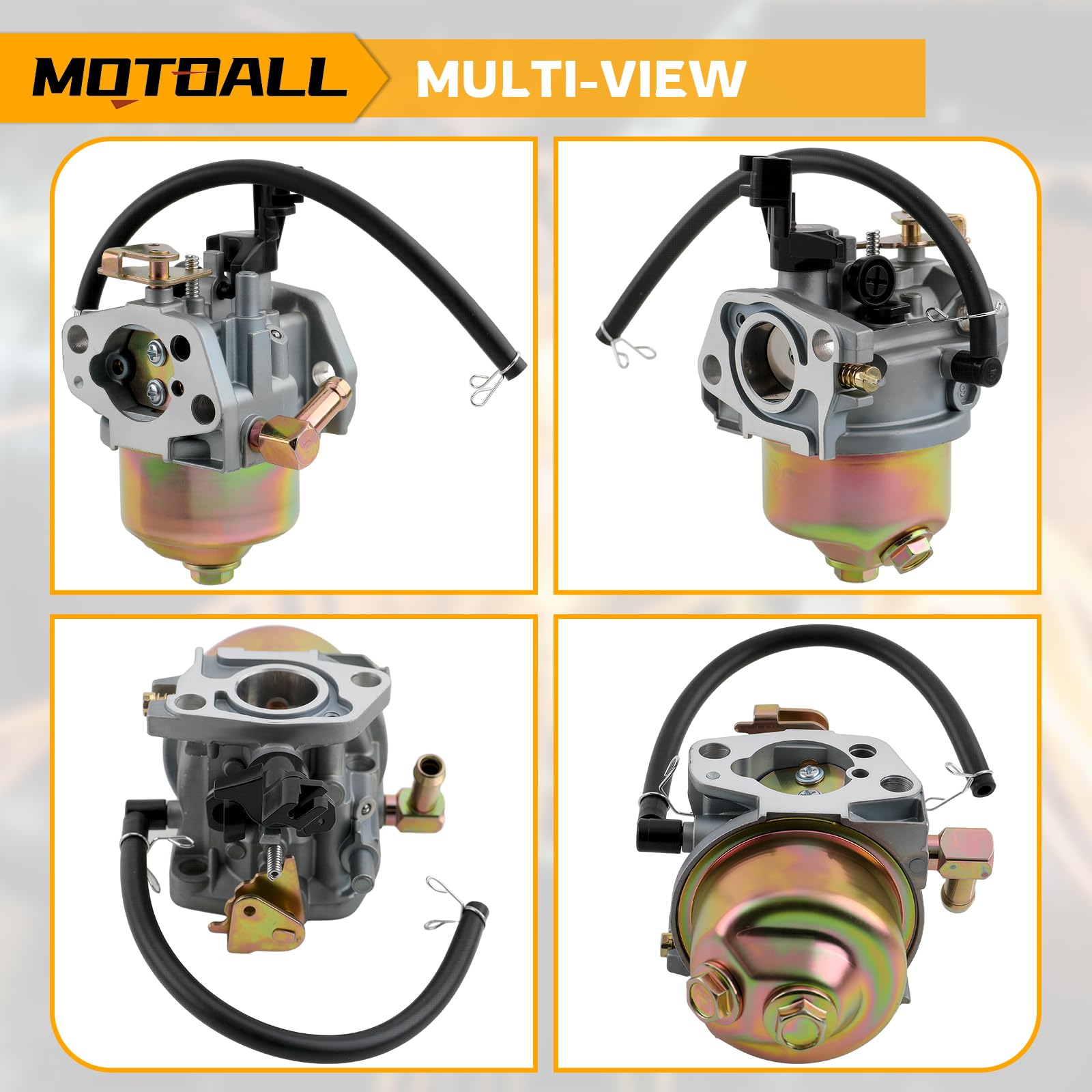 MOTOALL carburetor fuel system visual demo for dependable fuel delivery.