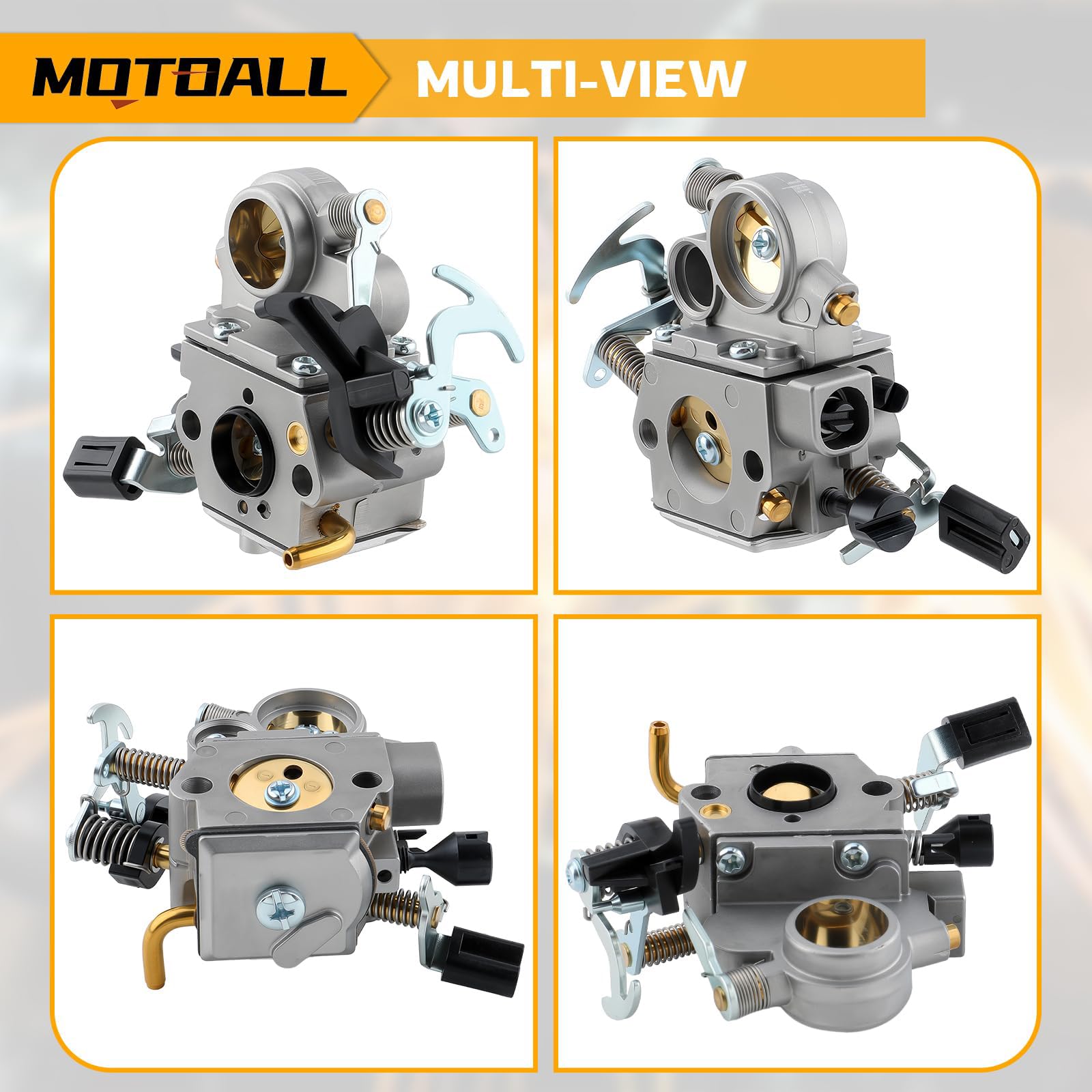 MOTOALL MS391 carburetor components ready for fitment