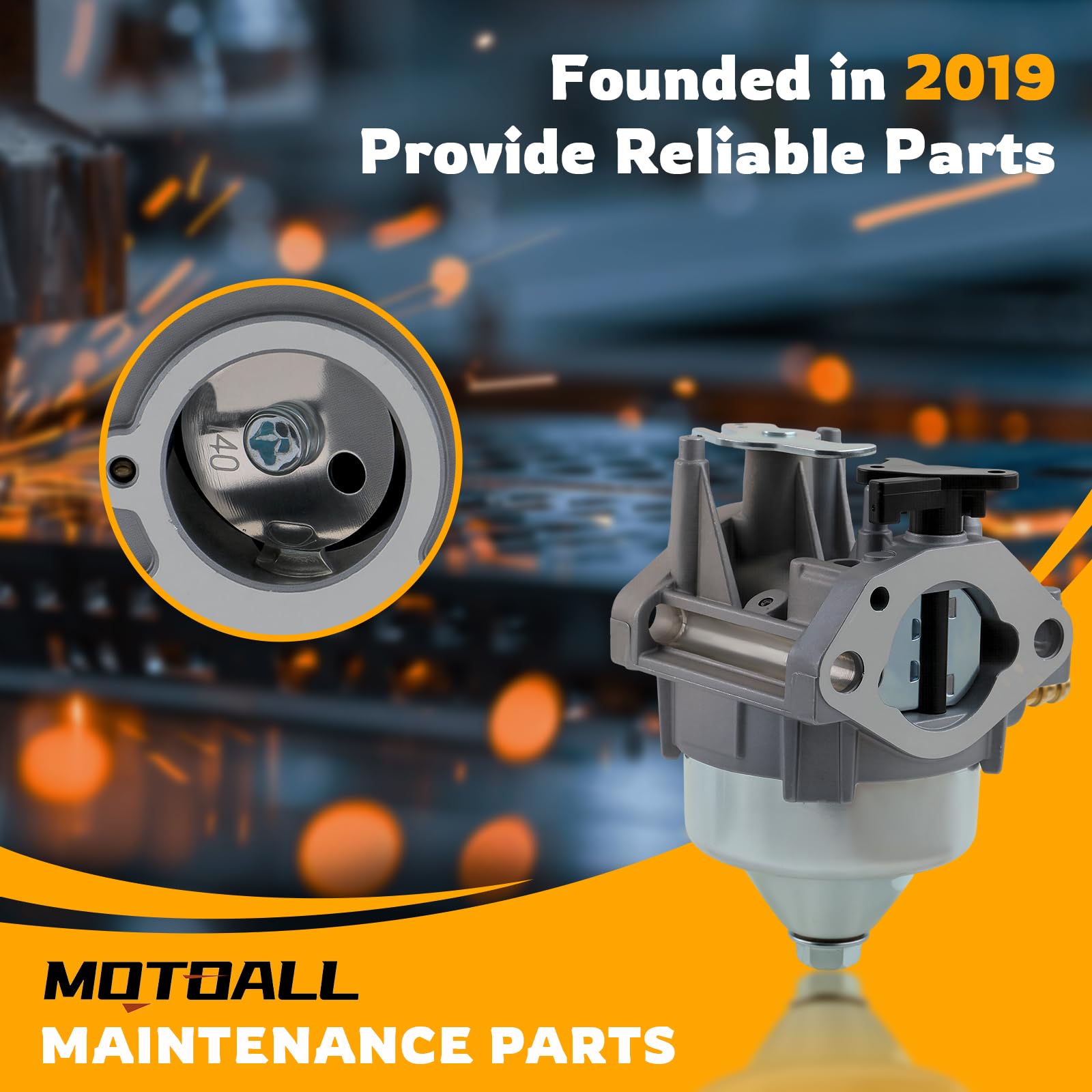 MOTOALL carburetor packaging includes seals and instructions