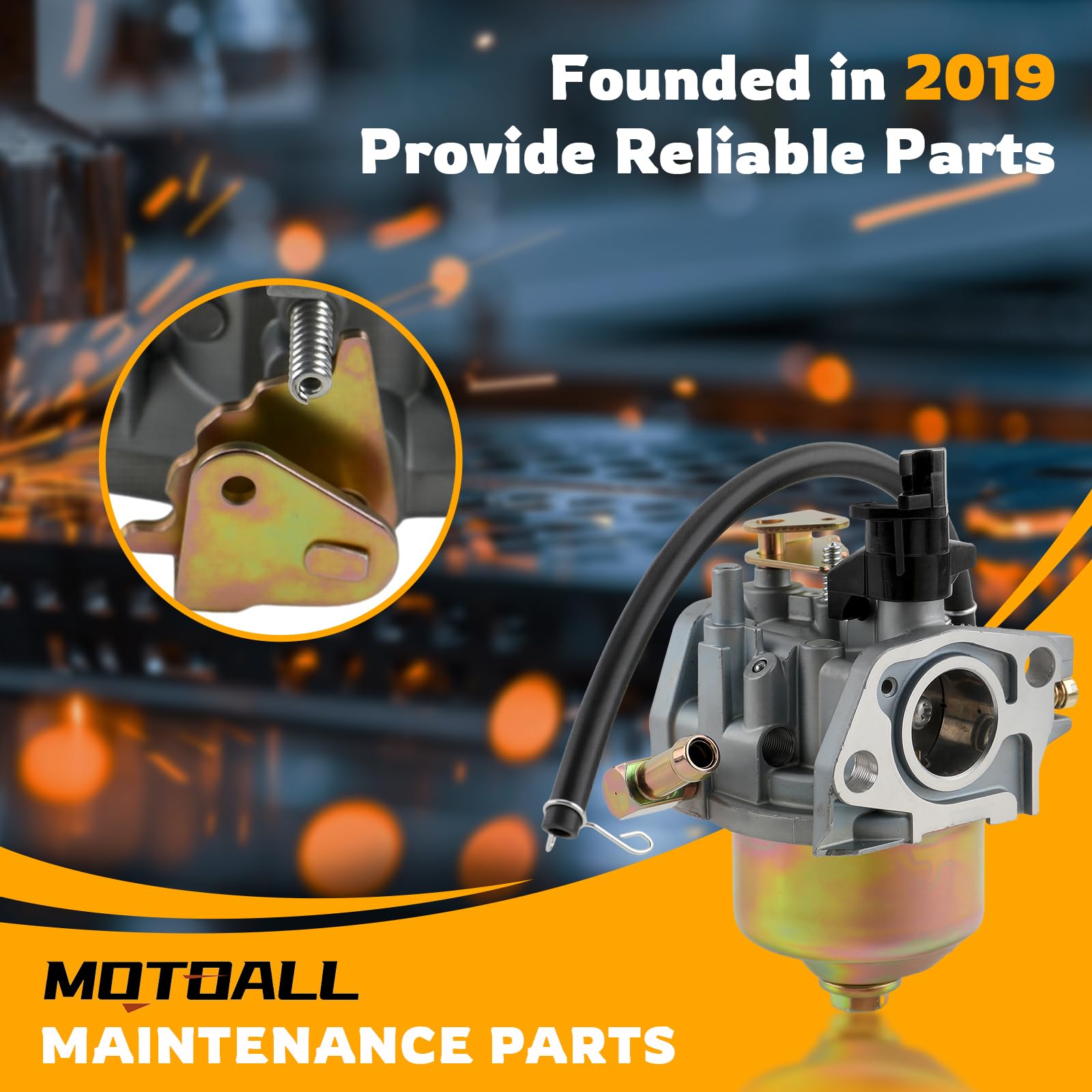 MOTOALL carburetor primer bulb fuel line included for straightforward setup.
