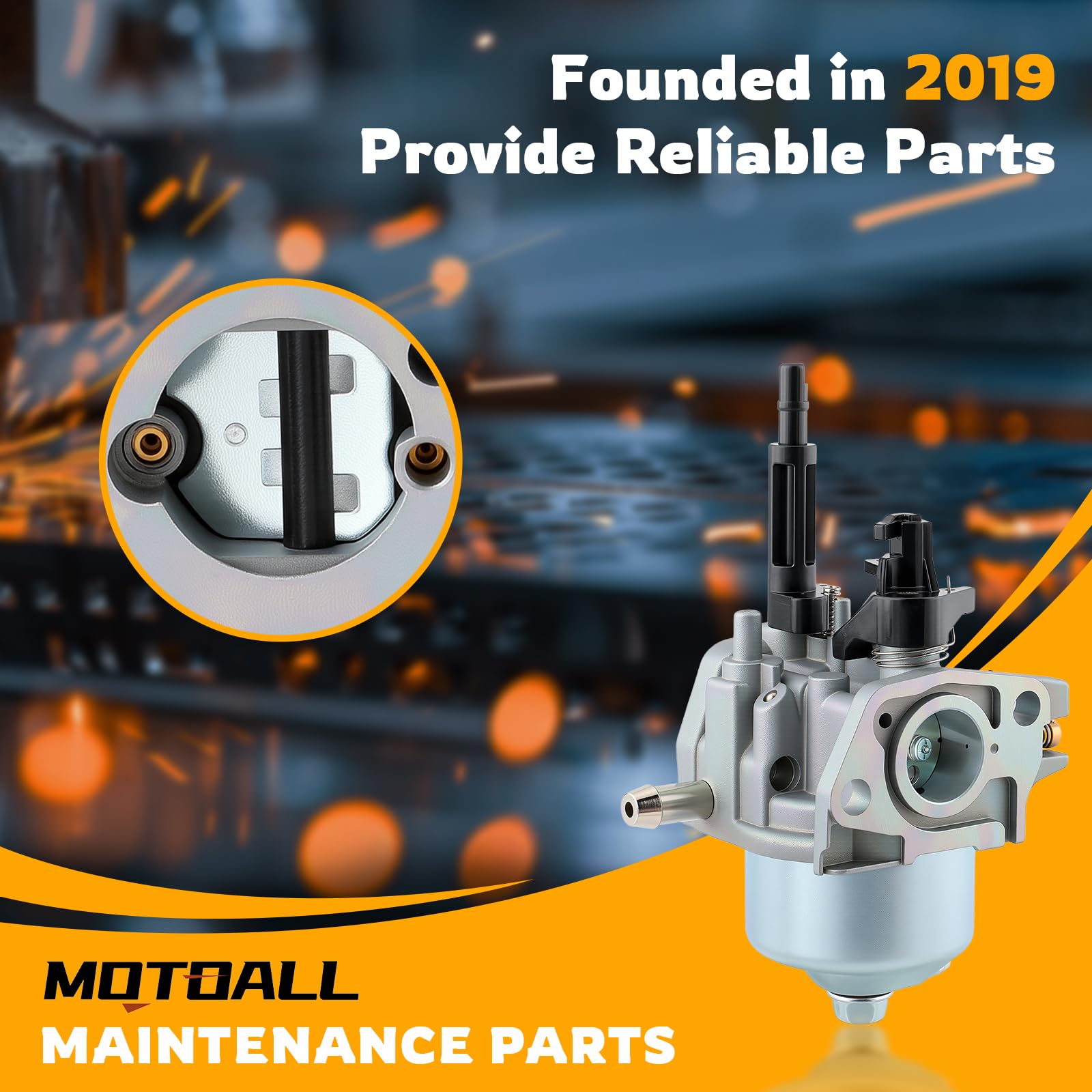 MOTOALL carburetor for Ryobi RY802900 durable build for long-lasting use.