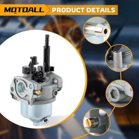 MOTOALL carburetor for Ryobi RY802900 parts layout displays components clearly.