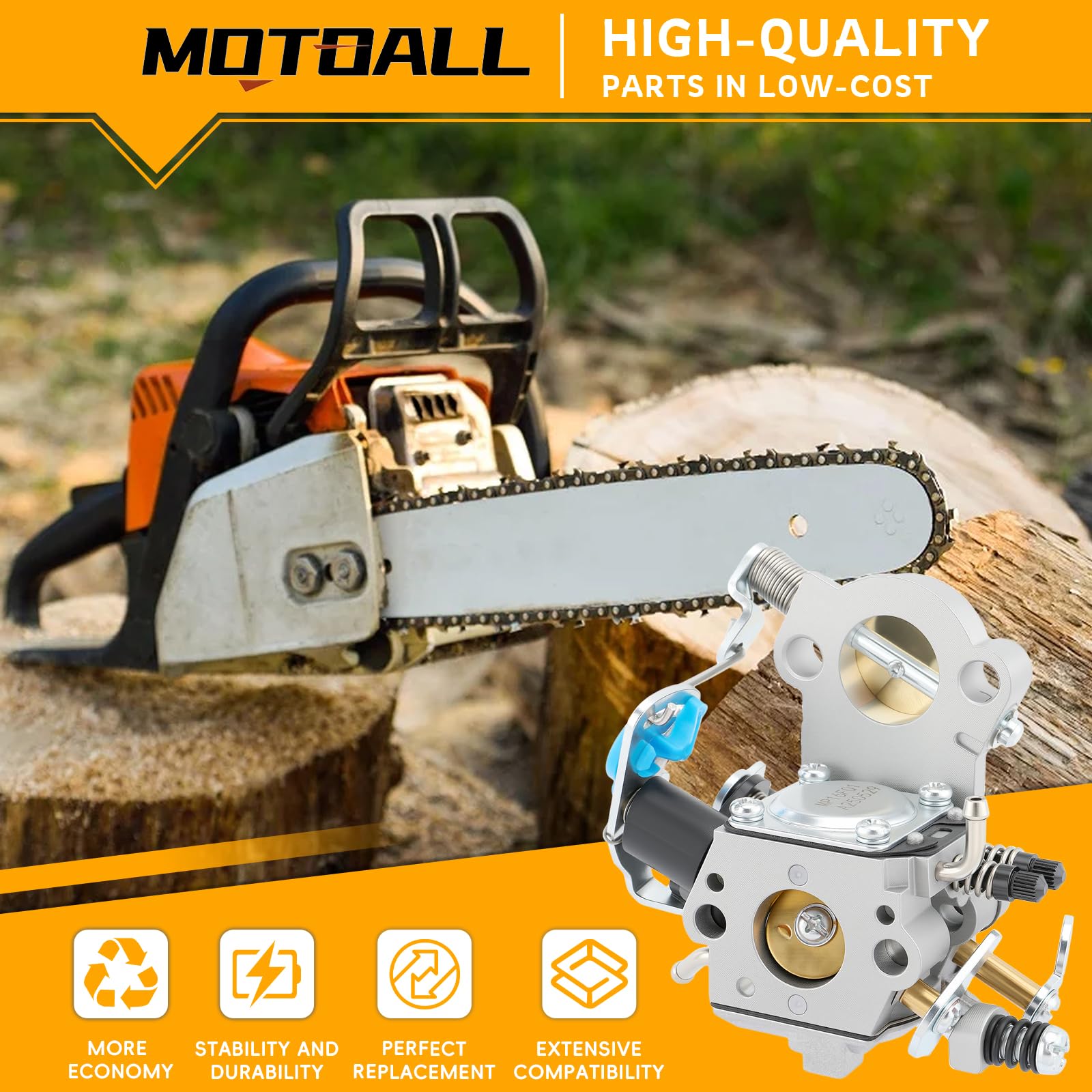 MOTOALL WTA-29 side view highlights compact design for simple installation.