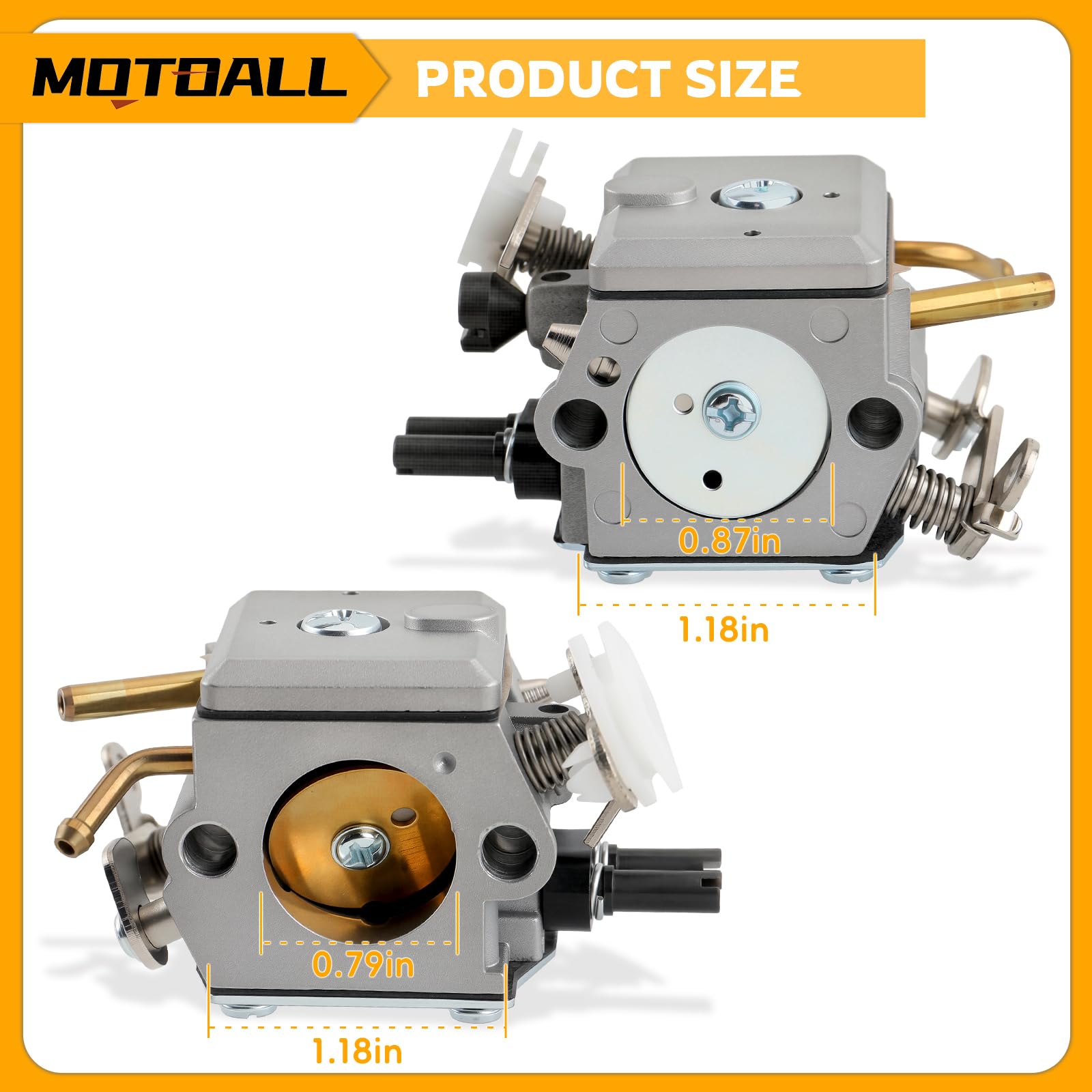 MOTOALL choke-rod detail aiding reliable throttle response
