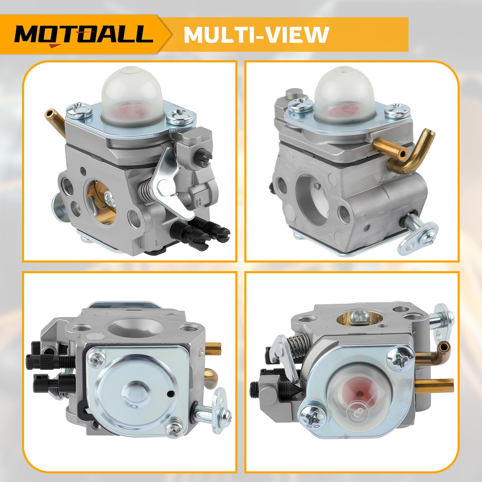 Compatibility guide showing Echo PB200 series with MOTOALL kit.