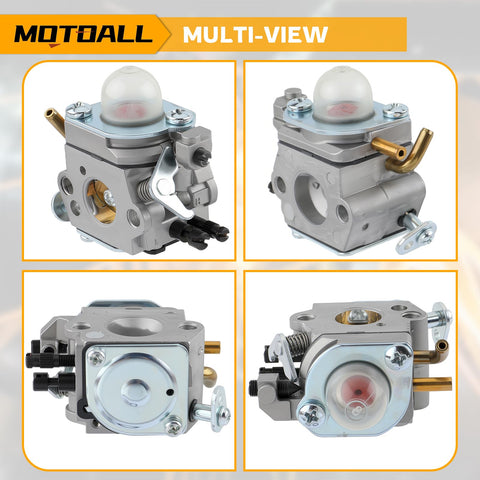 Compatibility guide showing Echo PB200 series with MOTOALL kit.