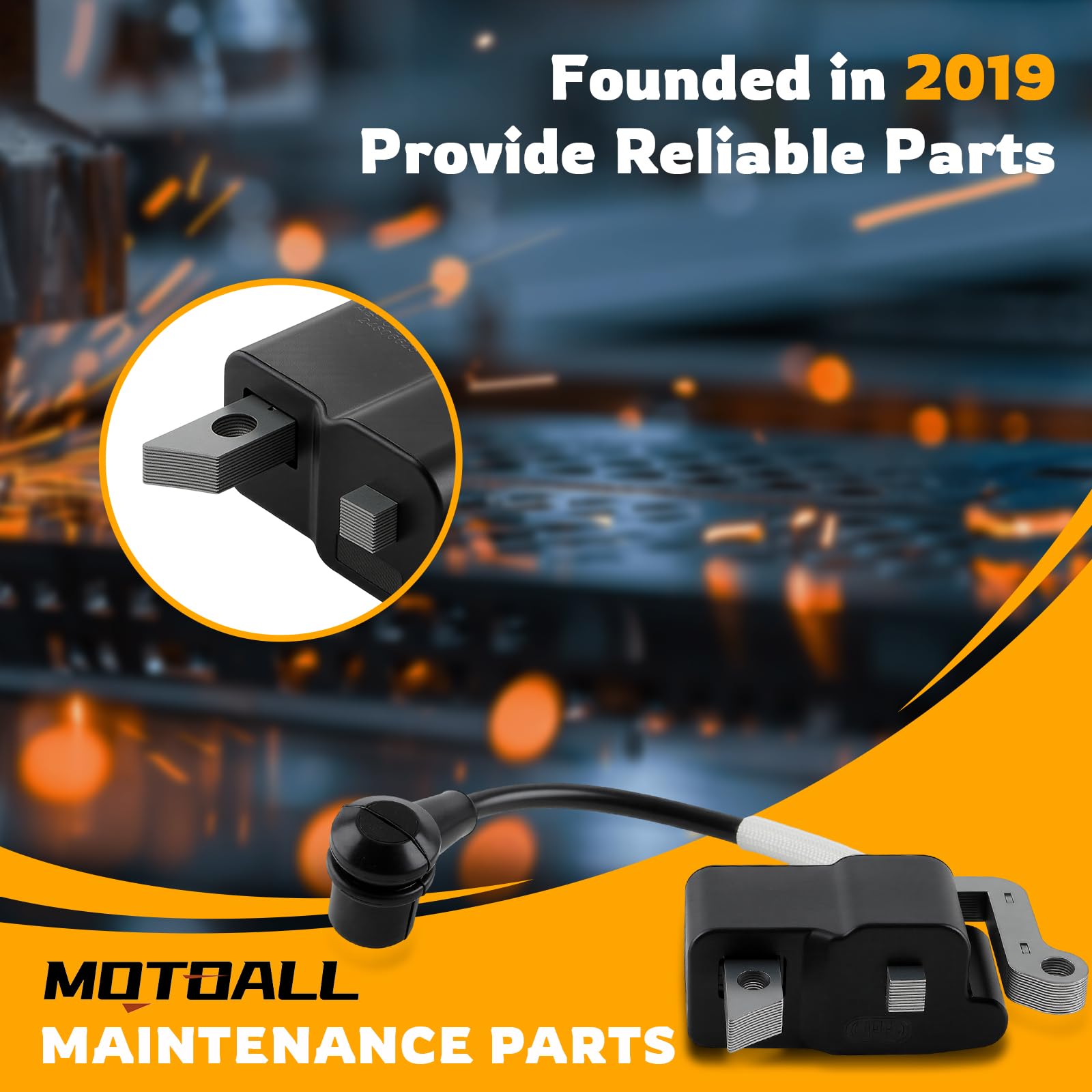 MOTOALL ignition coil for Echo PB-760LNT delivers stable power across tasks.