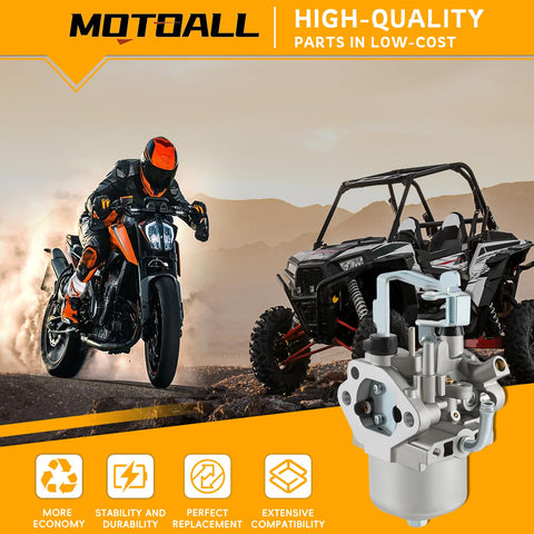 MotoAll EX30 carburetor close-up showing Mikuni RGX4800 compatibility for smooth starts