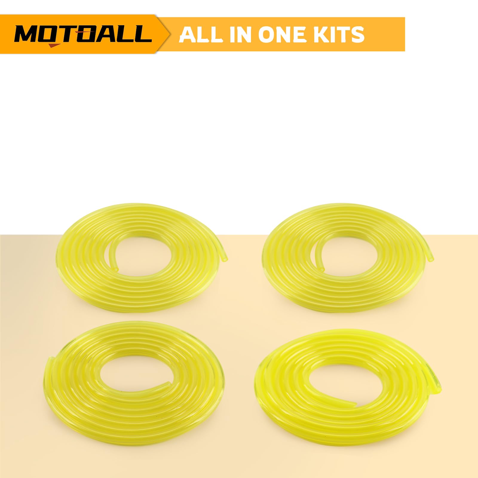 MOTOALL fuel line hose 080-014 4ft clear view, quick inspection