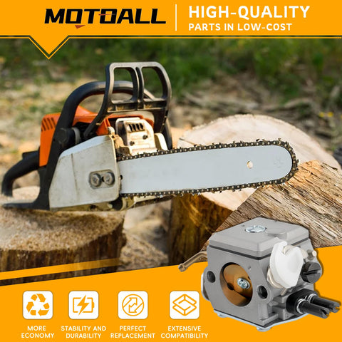 MOTOALL intake-manifold included for Husqvarna compatible carburetor