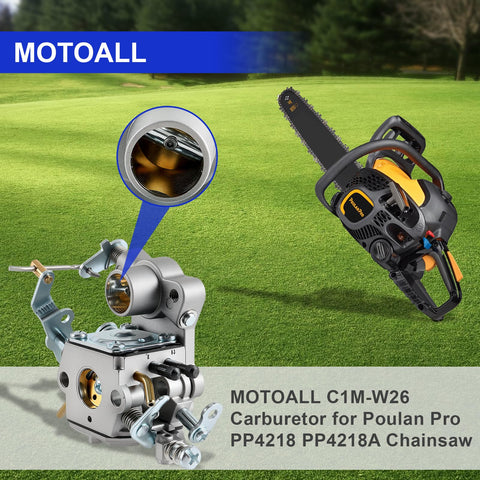 MOTOALL PP4218A fitment for Poulan Pro in installation view.