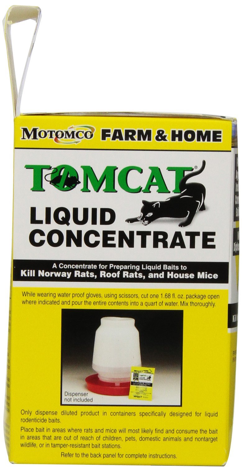 Motomco Tomcat liquid bait concentrate for quart mixing.