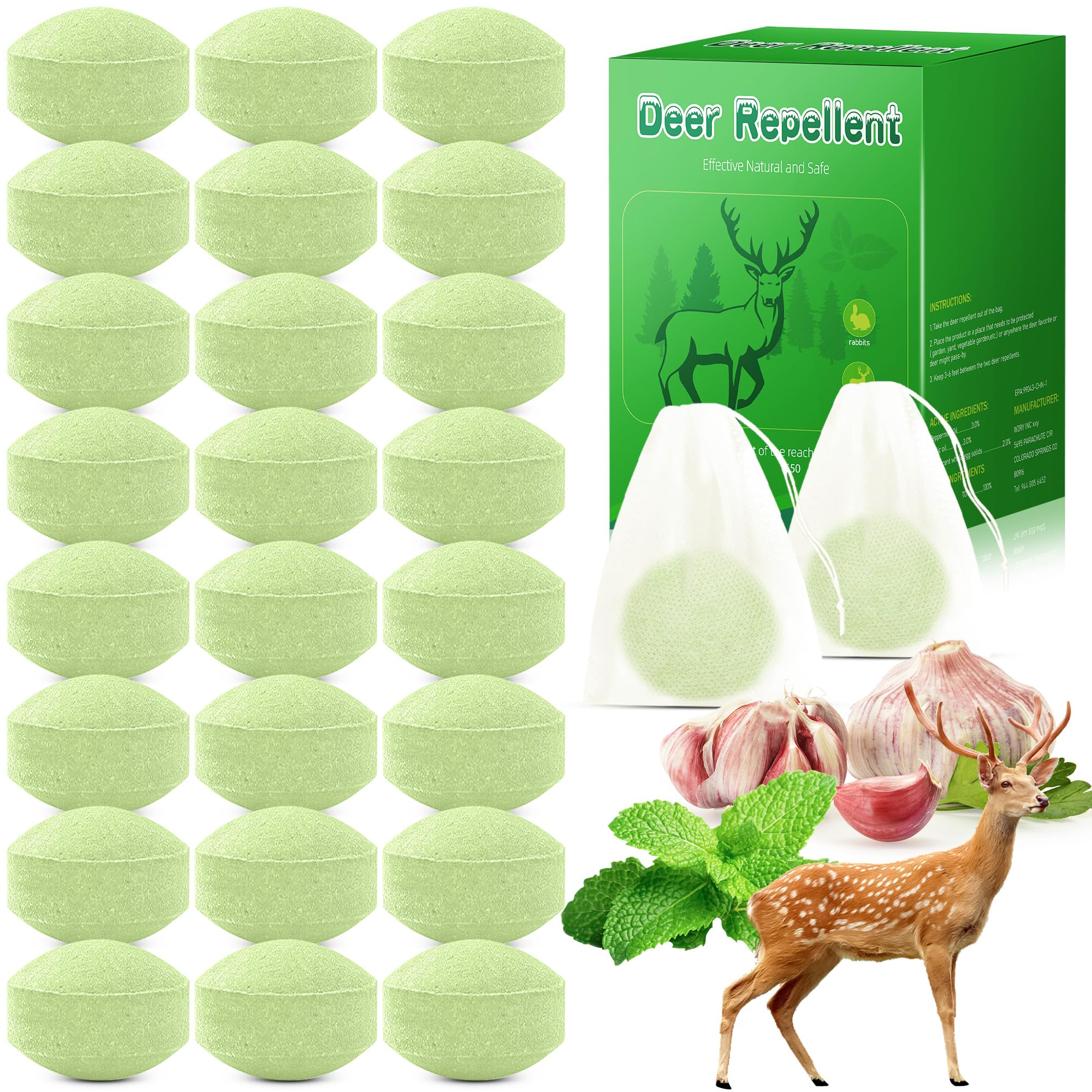 Motrapso deer-repellent-peppermint-balls deter deer from gardens