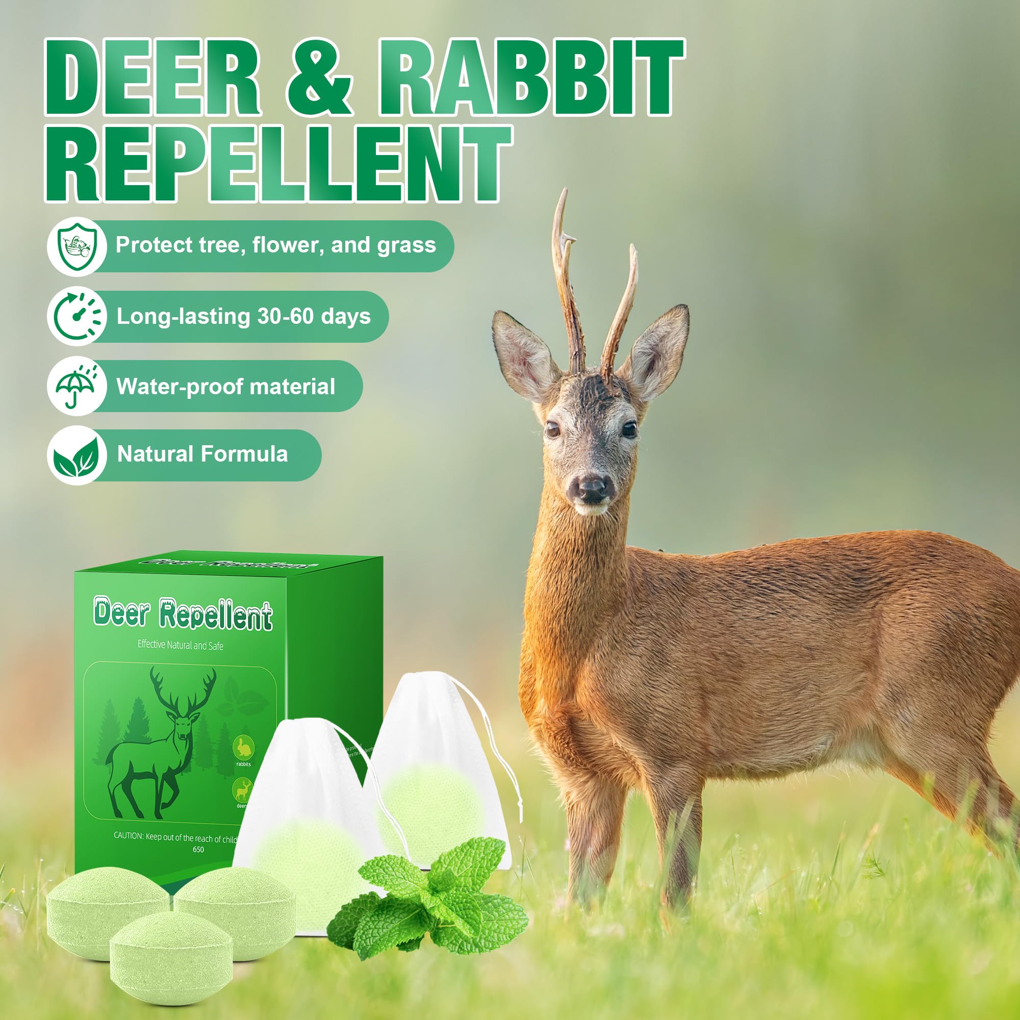 Motrapso peppermint cedarwood formulation emits scent keeps deer away