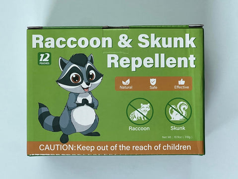 Motrapso Skunk Pouches in a woodland scene offering backyard deterrence