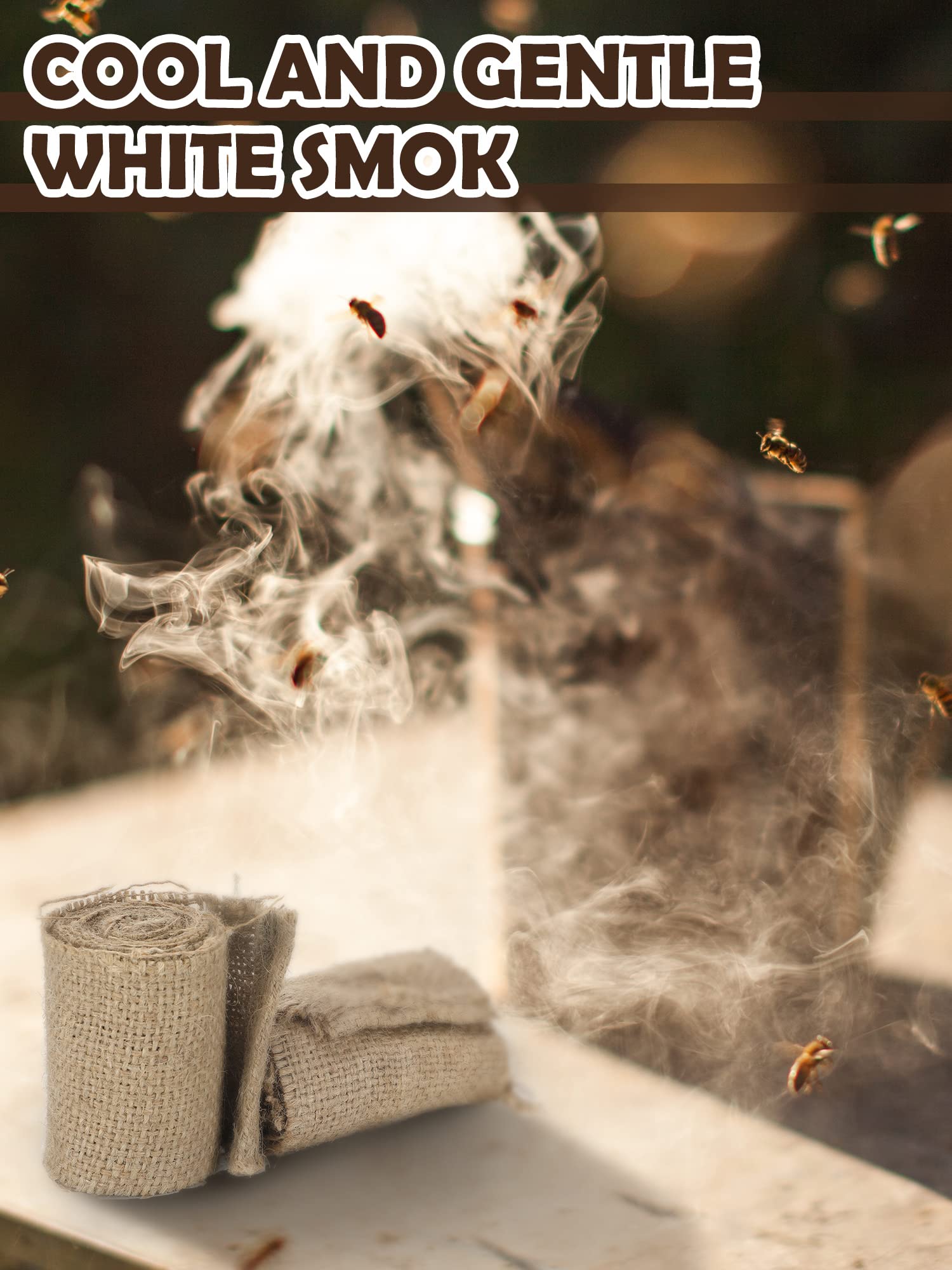 Moukeren bee smoker fuel roll burn time extended for longer hive inspections