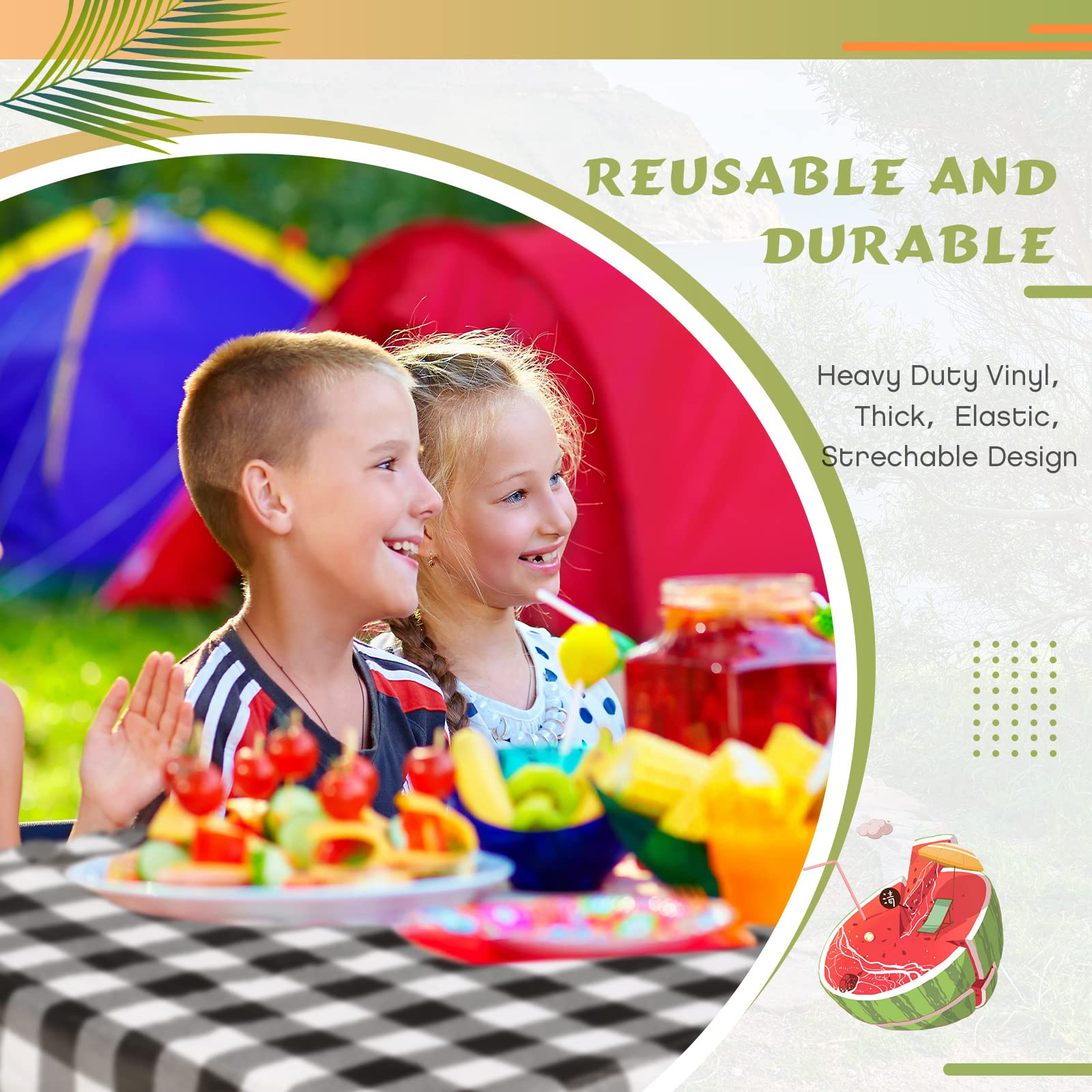 Outdoor party setup featuring Moukeren picnic set
