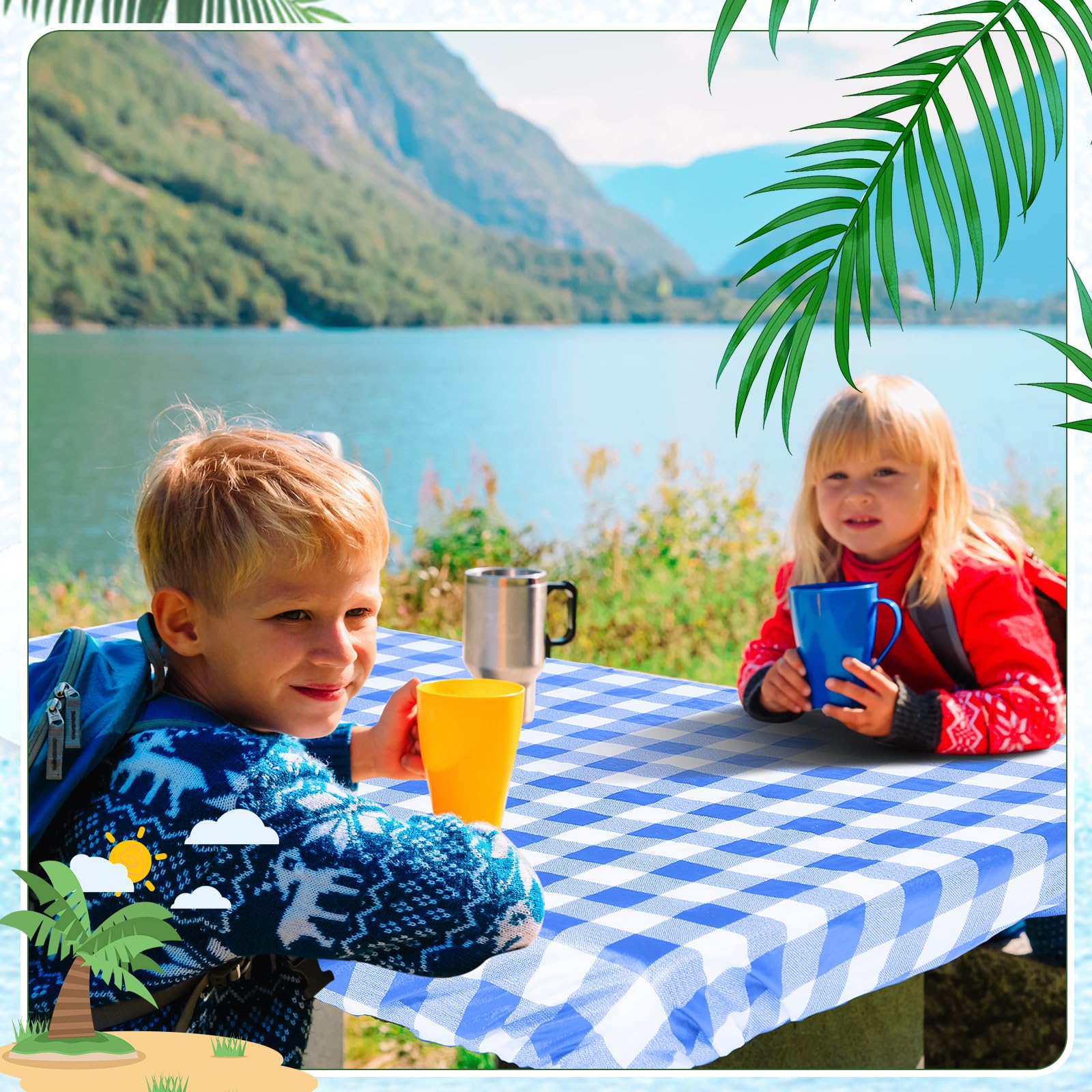 Moukeren outdoor picnic setup shown, ideal for family meals and camping.