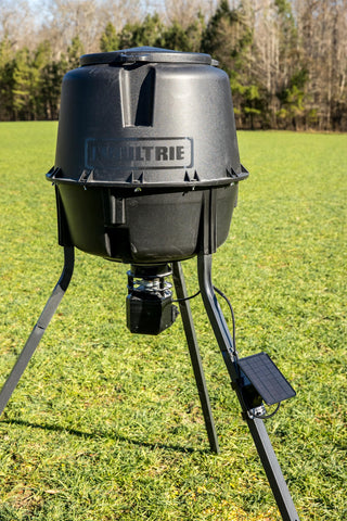 Moultrie 6V solar setup extends feeder runtimes with low maintenance in outdoor conditions