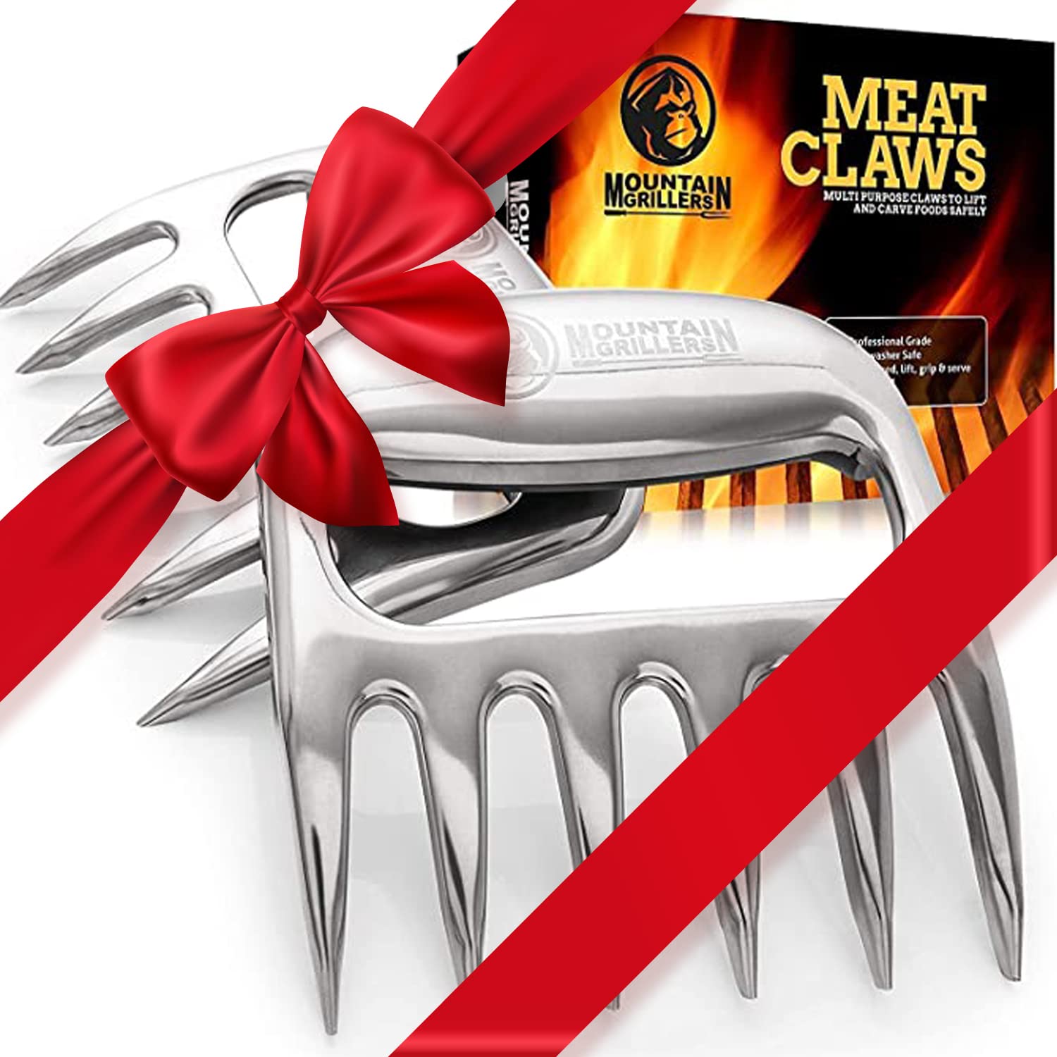 Mountain Grillers Bear Claws product shot highlight sturdy design for effortless shredding