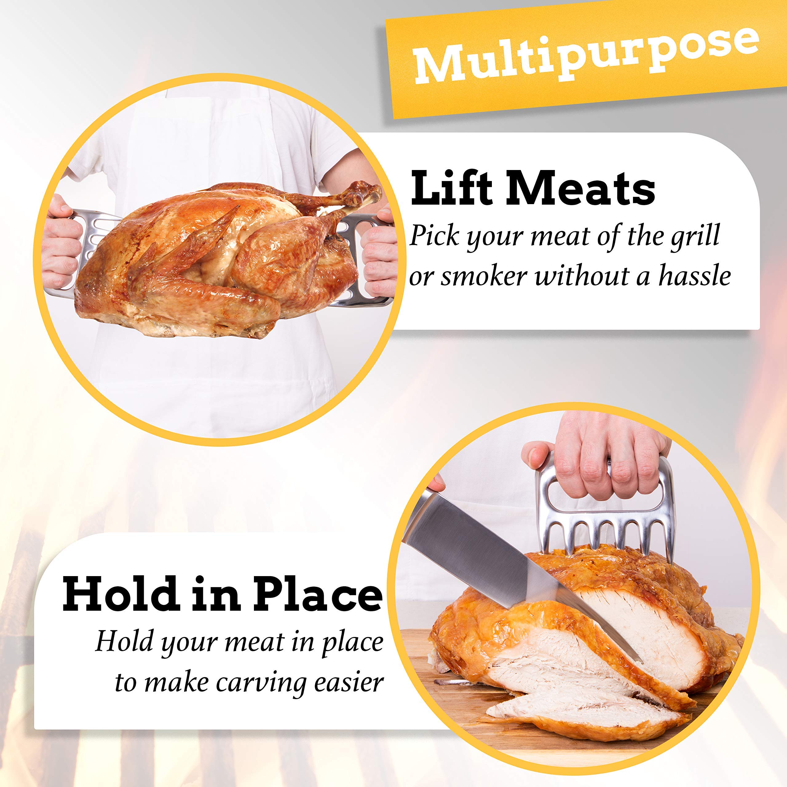 Mountain Grillers bear claws quick-clean design emphasizes dishwasher-safe cleanup