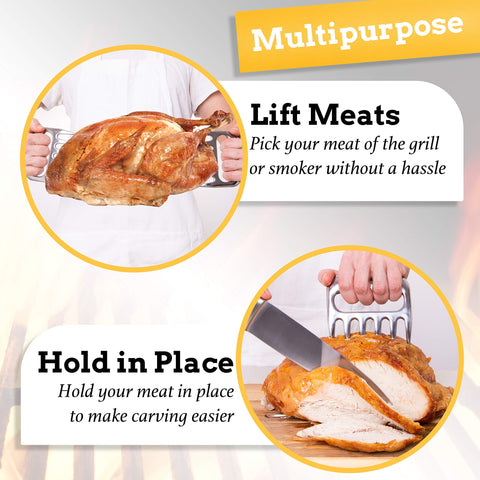 Mountain Grillers bear claws quick-clean design emphasizes dishwasher-safe cleanup