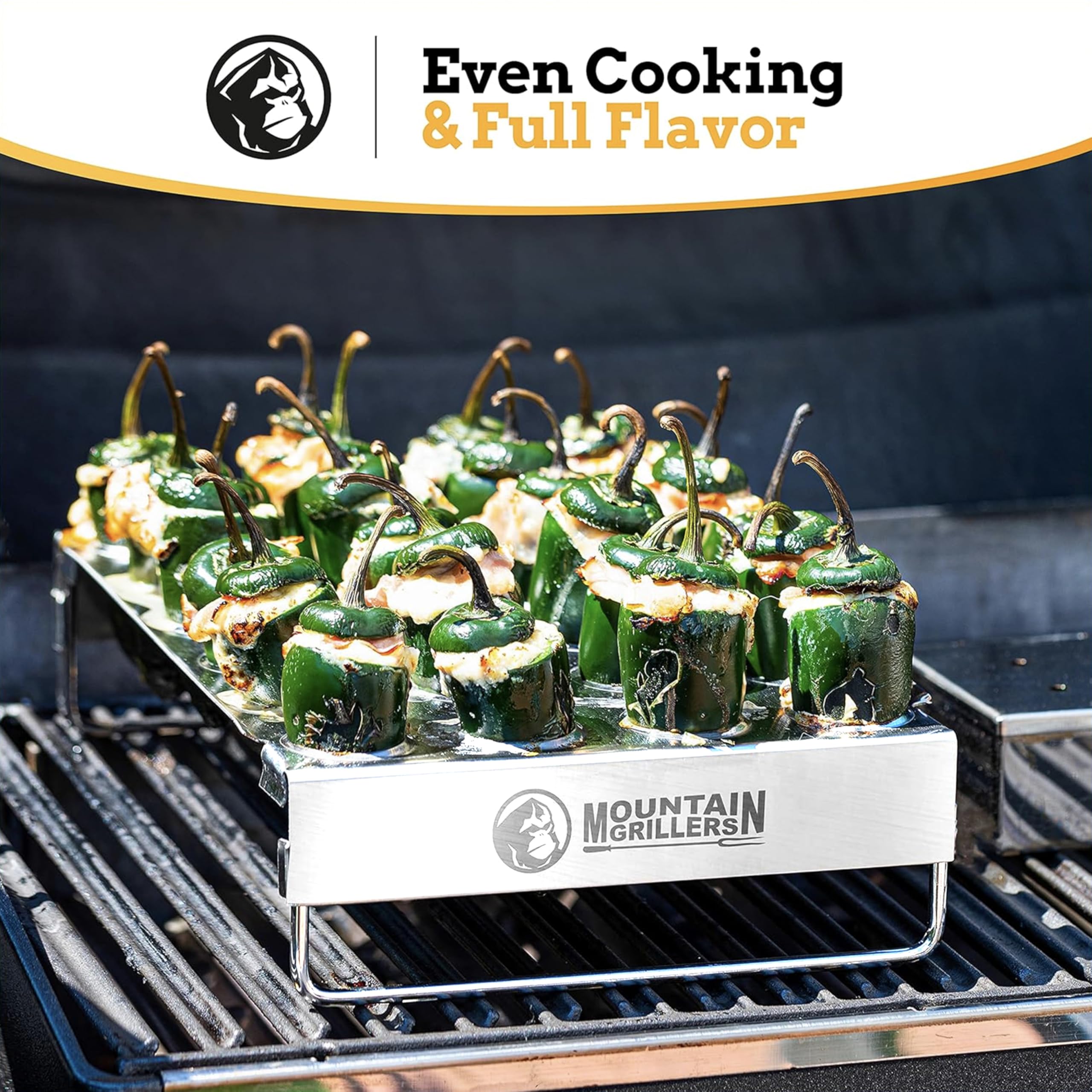 Mountain Grillers Even airflow design improves cooking uniformity across treats.