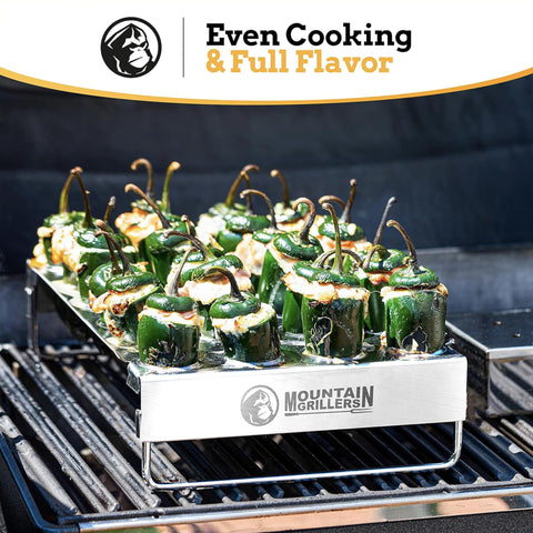 Mountain Grillers Even airflow design improves cooking uniformity across treats.