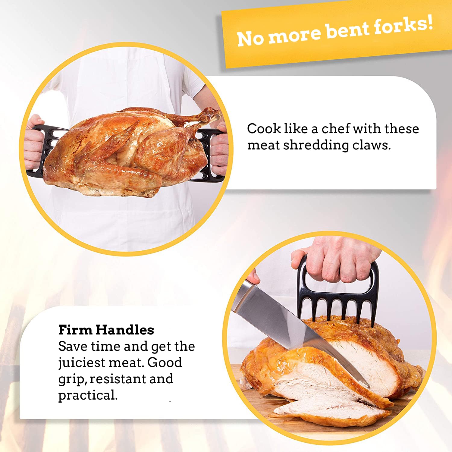 Mountain Grillers Meat Claws dishwasher safe for quick cleanup after grilling.
