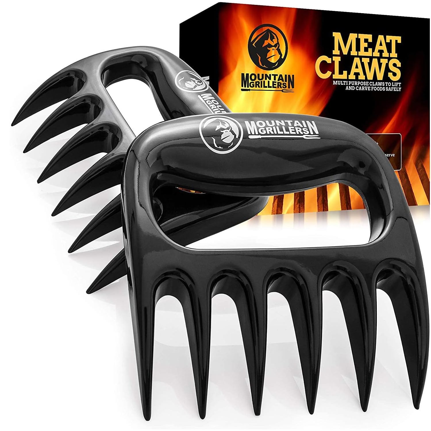 Mountain Grippers Meat Claws shredding pulled pork for effortless BBQ.