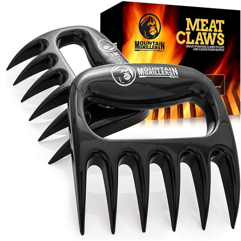 Mountain Grippers Meat Claws shredding pulled pork for effortless BBQ.