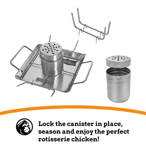 Mountain Grillers moisture lock helps keep chicken juicy and flavorful