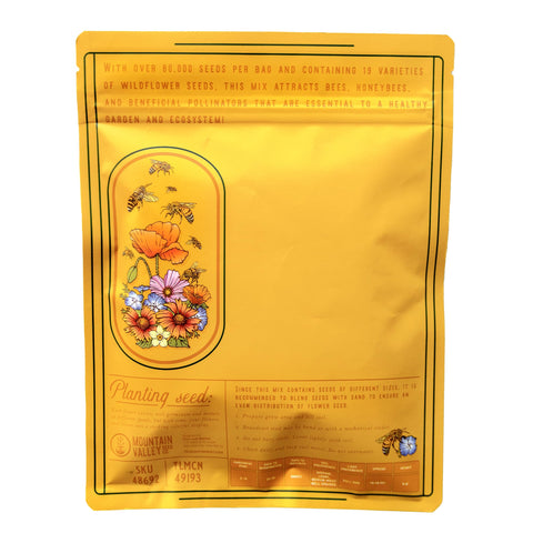 Mountain Valley Seed Company 80,000 seeds illustrate bulk scale.