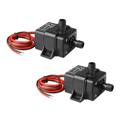 MOUNTAIN_ARK two-pack DC 12V mini submersible pump for aquarium use with reliable water flow.