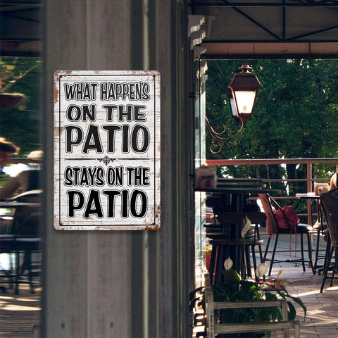 MountWolf 8x12 inch patio sign ideal for poolside or porch decor