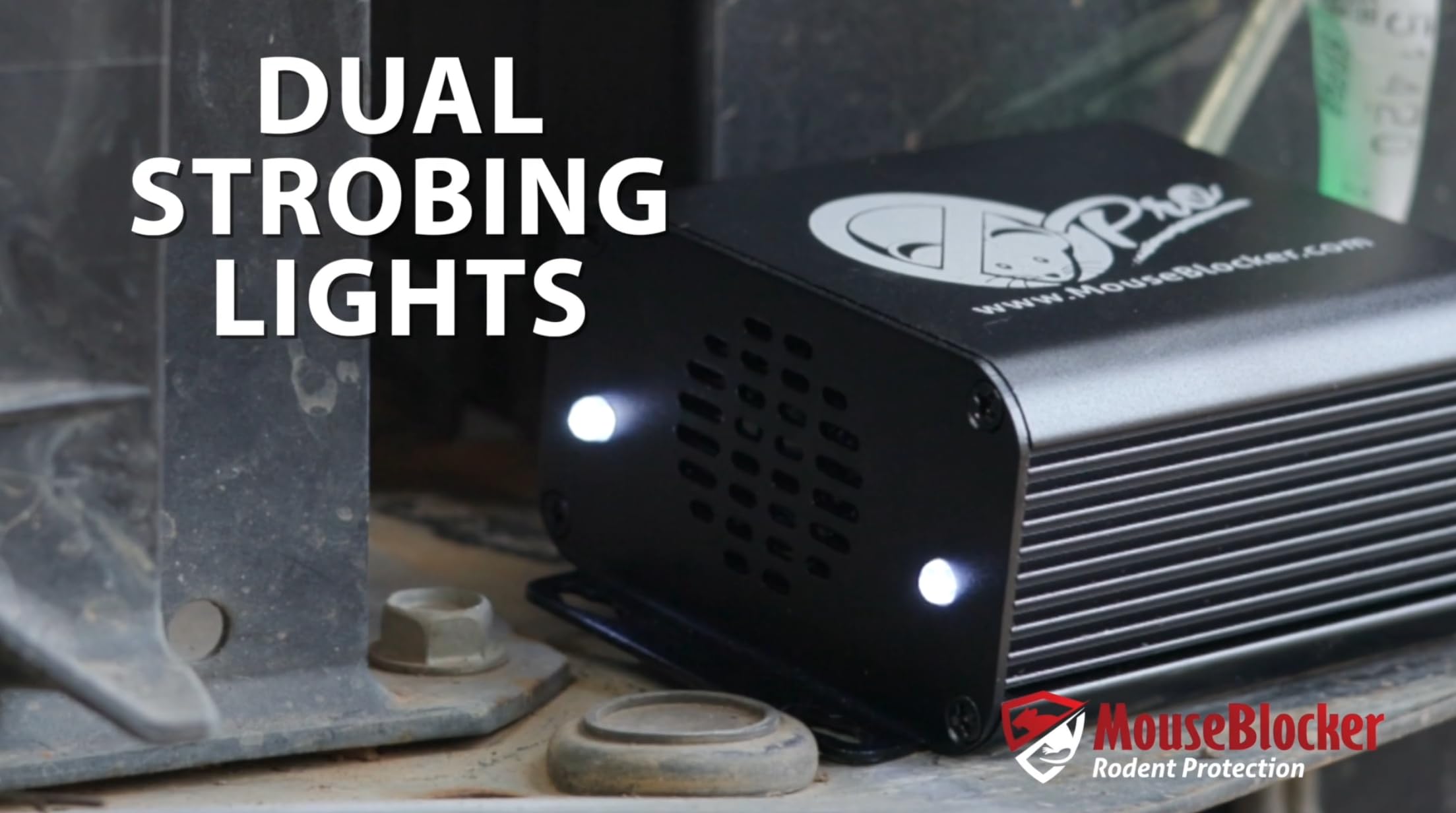 Weatherproof design of MouseBlocker Prox for 12V automotive use.