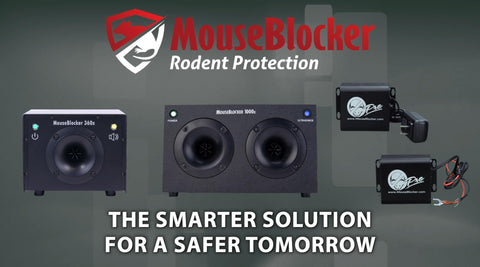 In action installation of MouseBlocker Prox demonstrating secure mounting.