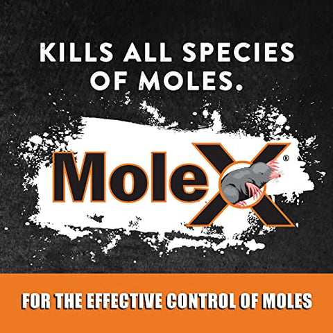 MouseX MoleX bag contents close-up highlights natural granules designed for soil safety.