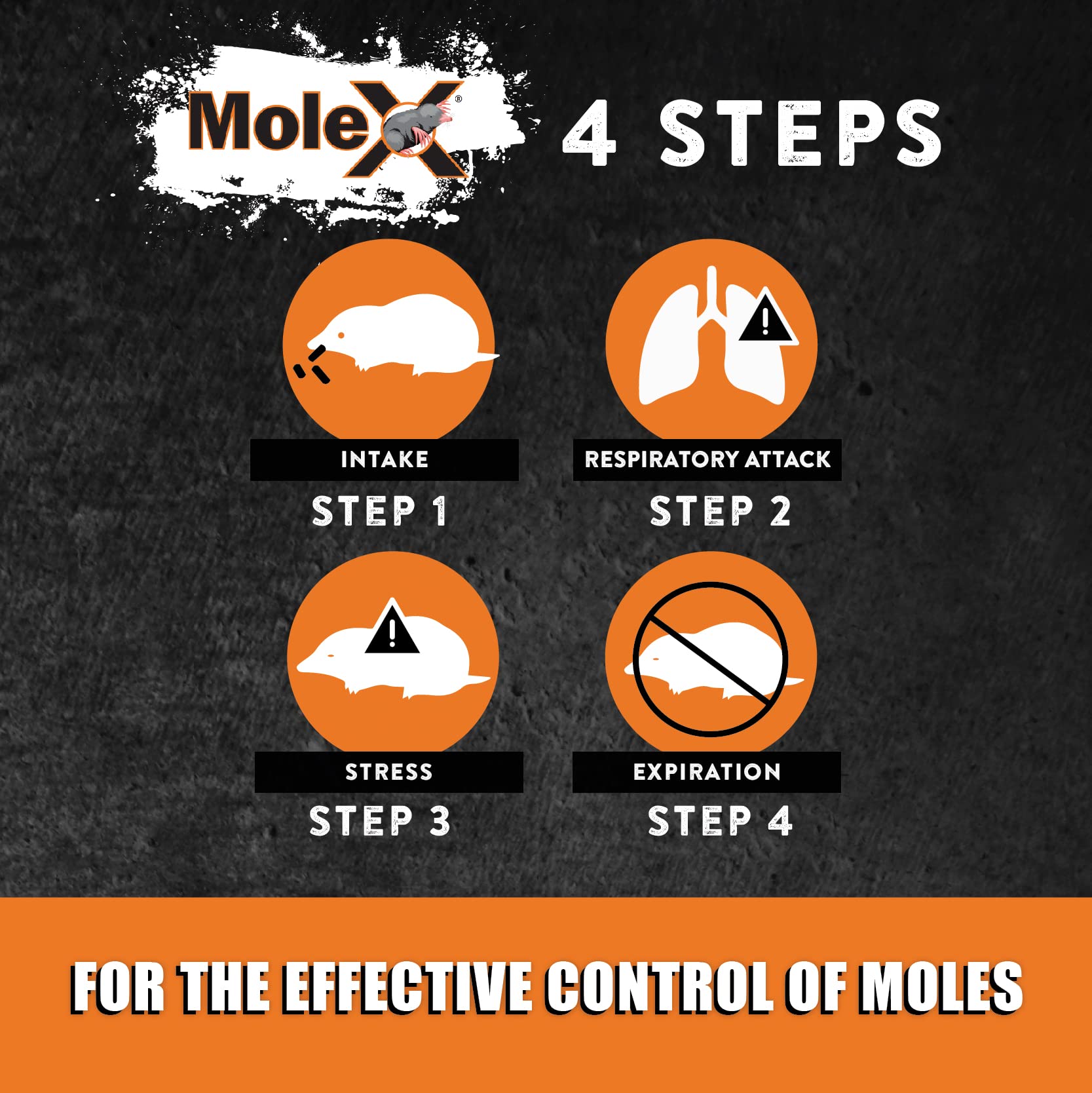 MouseX MoleX ready-to-use design eliminates the need for mixing or spraying.