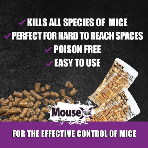 MouseX Throw Packs naturally-derived ingredients emphasize a gentler pest-control option.