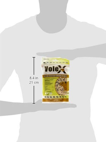 MouseX VoleX pellets used in a greenhouse for controlled vole activity.