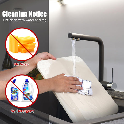 MOVNO stone set with paddle, cutter, and server for convenient prep.