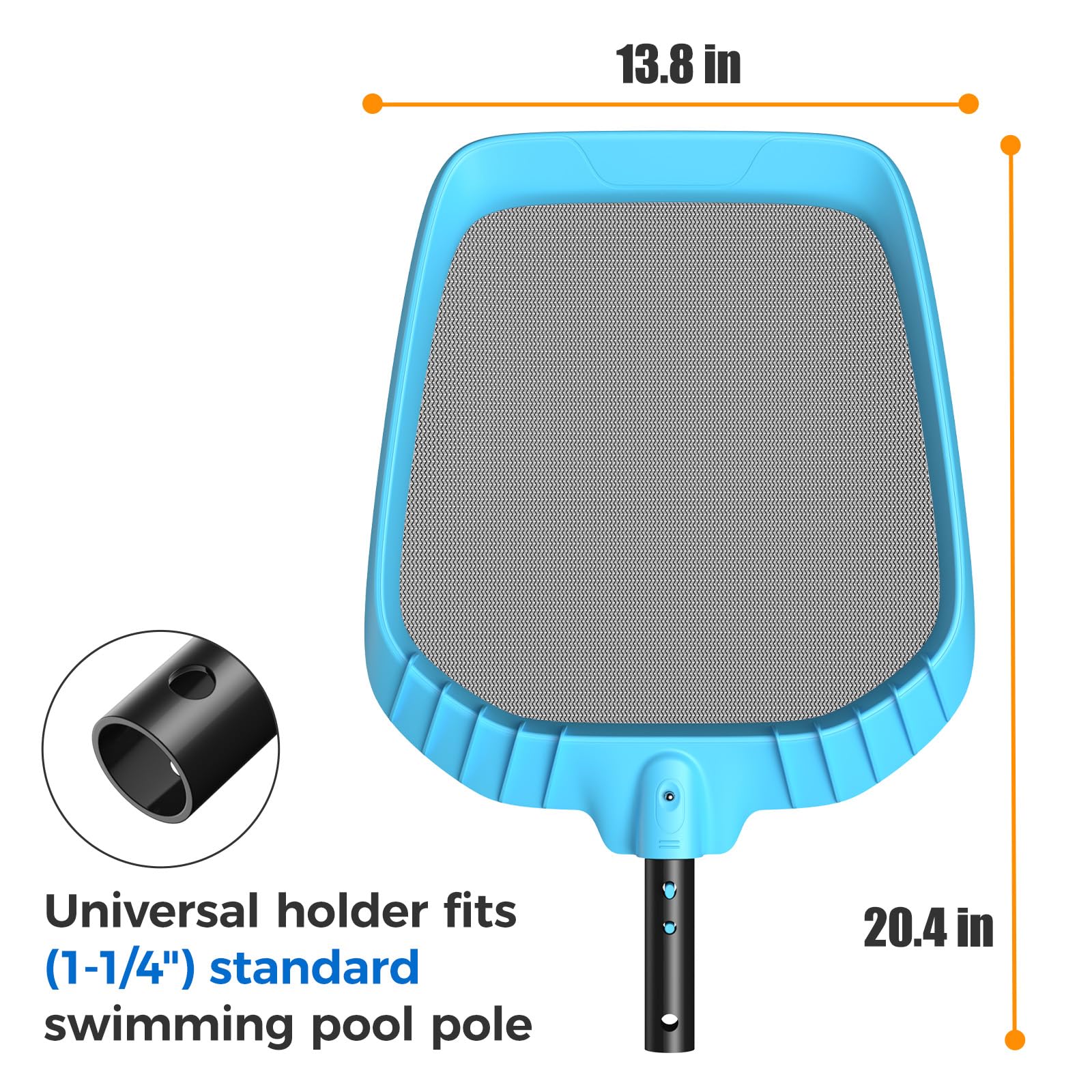 Mowend pool net aluminum frame for lasting strength and durability.