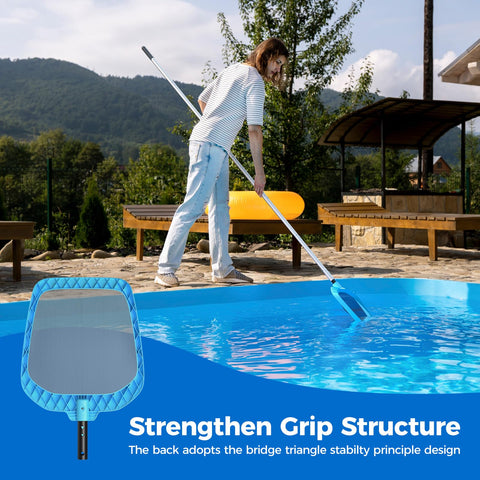 Mowend pool net fine mesh bag clears sand and small debris efficiently.