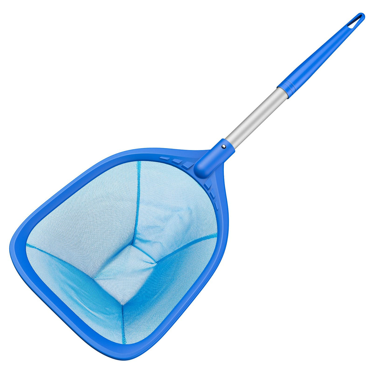 Mowend skimmer net full assembly with long reach ready for pool cleaning.