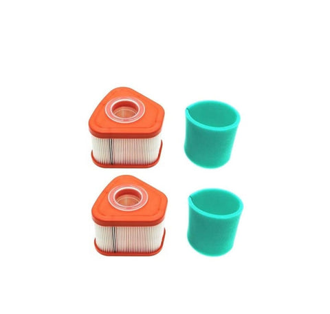 MOWFILL air filter with pre-filter for Briggs & Stratton compatibility, promotes clean airflow.
