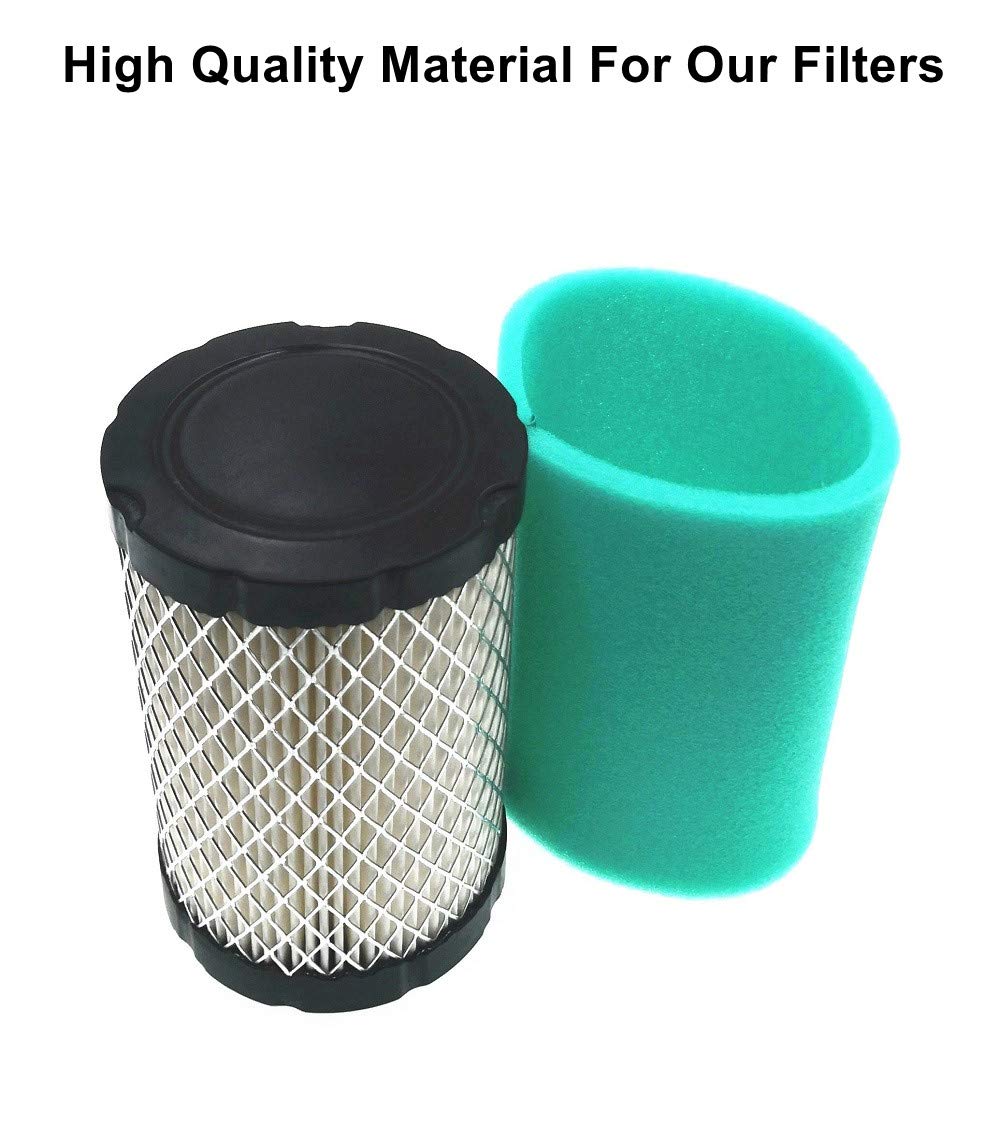 MOWFILL air filter for John Deere and Briggs and Stratton engines supports easy replacement.