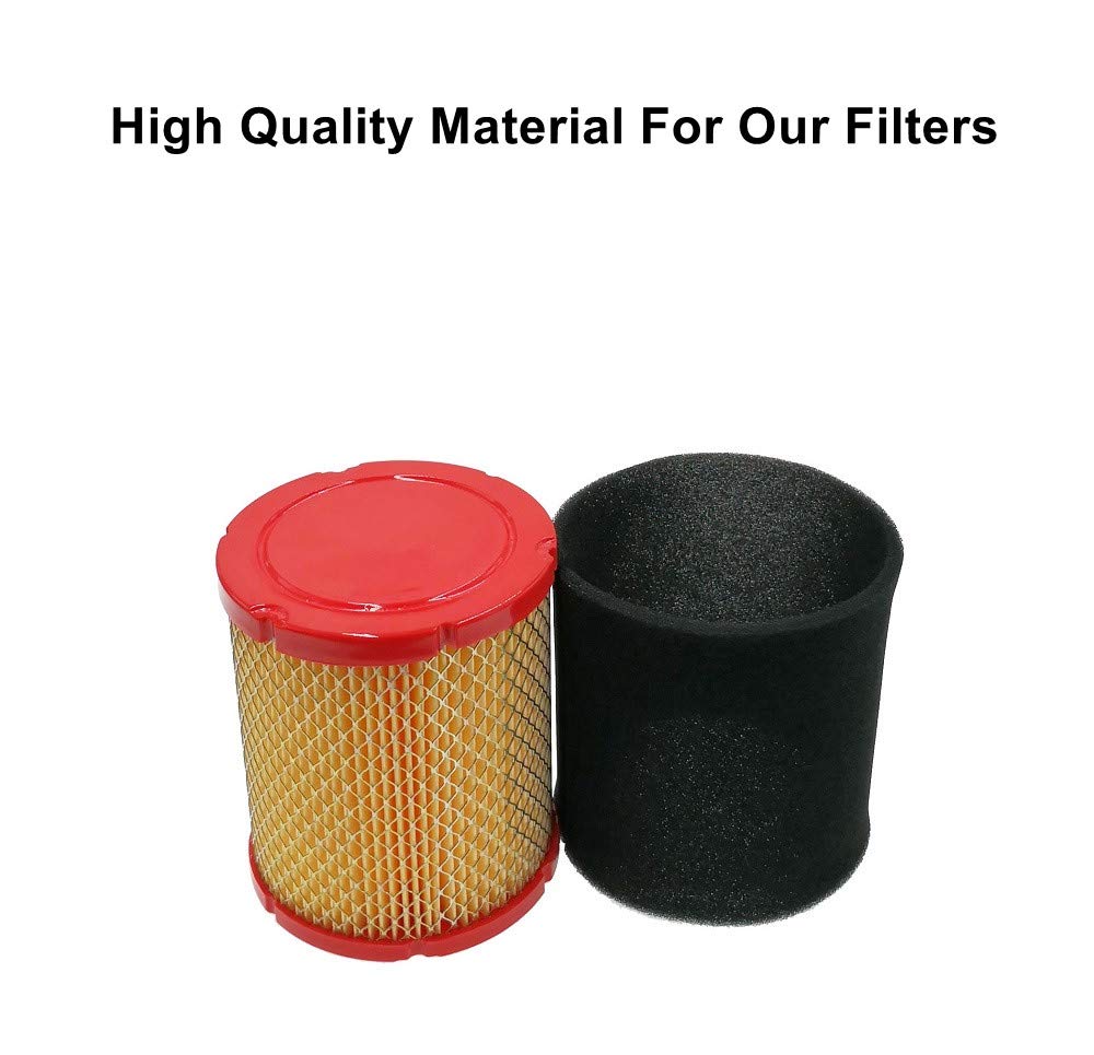 OEM-style air filter kit includes two filters and two pre-filters