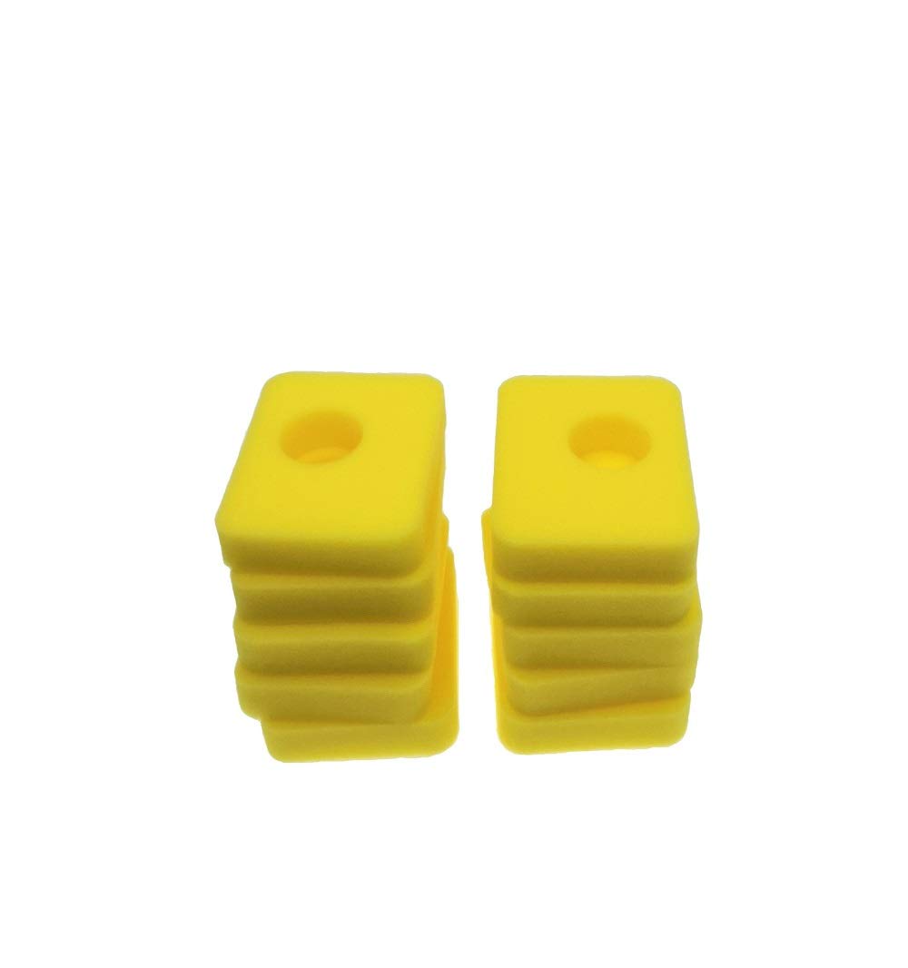 MOWFILL foam air filter 10-pack for Briggs & Stratton engines.